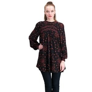 Free People Women' flowers Top Blouse Size S